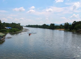 River Kwai In Thailand, Mindfulness Landscape, Still Calming Nature Background