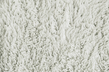 White artificial short hair fur for background or texture. Copy, empty space for text
