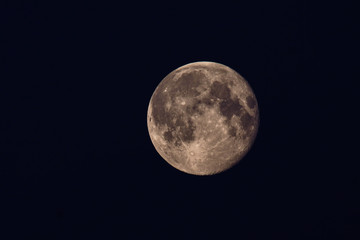 Full frame of the Supermoon..  2020/04/08 Barcelona, Spain