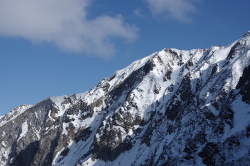 Fototapeta na wymiar 雪山