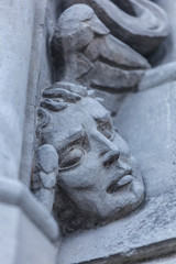 Obraz premium Stone angel on Saint Gatien cathedral.