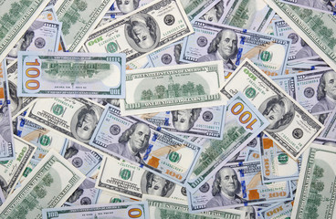 Money background of dollar banknotes