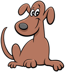Fototapeta premium cartoon funny dog comic animal character
