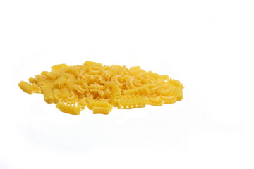 Pasta on a white background.
