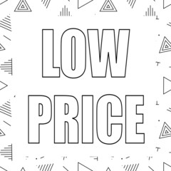 vector illustration banner low price