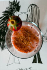 Batido de fruta con un buen beso, nada mejor