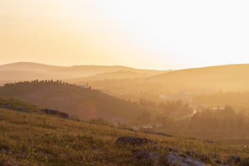 sunrise over the mountains
