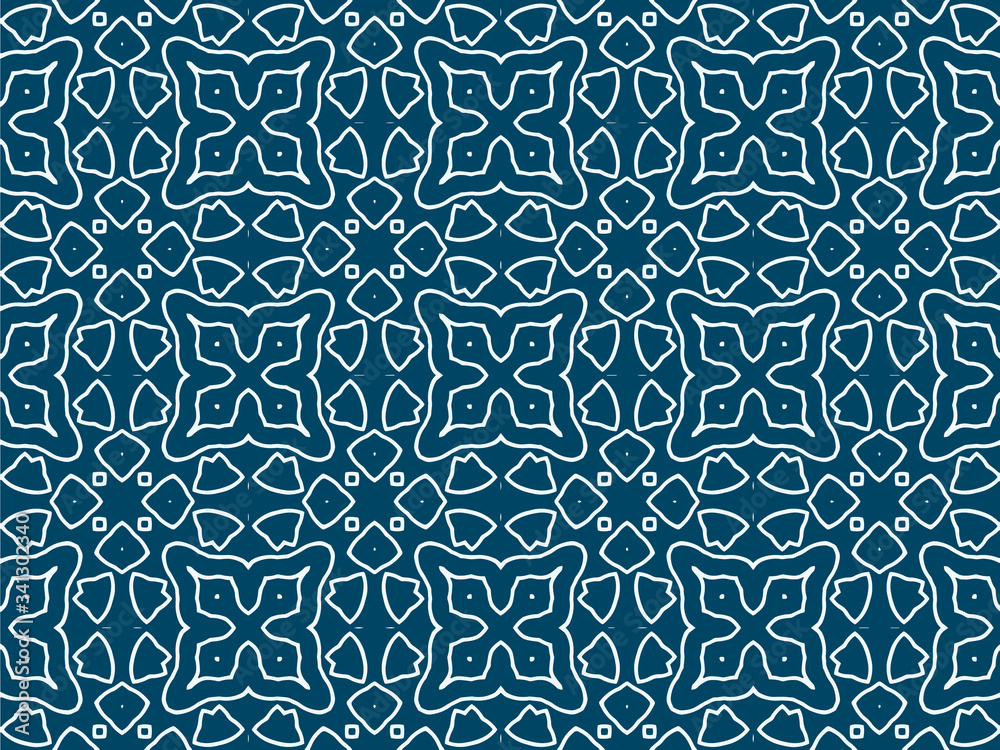 Wall mural pattern background with blue texture