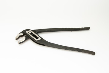 adjustable spanner on a white background