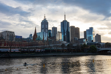 Fototapeta na wymiar Melbourne CBD Skyline