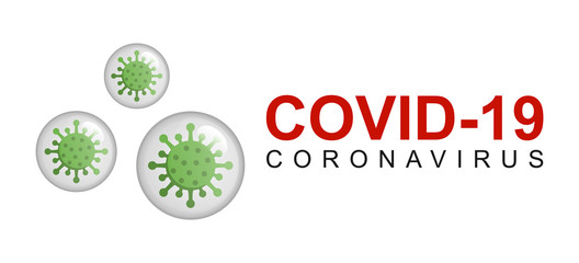 Coronavirus Covid-19. Illustration of a coronavirus protected in a transparent glass ball. corona virus trapped in droplets