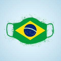 Grunge Brazil safety breathing mask