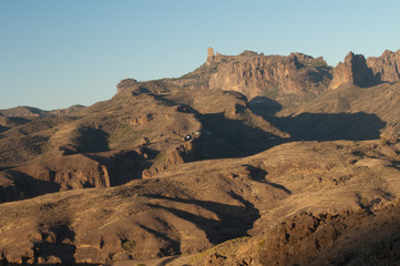 Roque Nublo in the The Nublo Rural Park. Tejeda. Gran Canaria. Canary Islands. Spain.