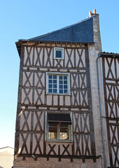 Maison avec façade à colombage