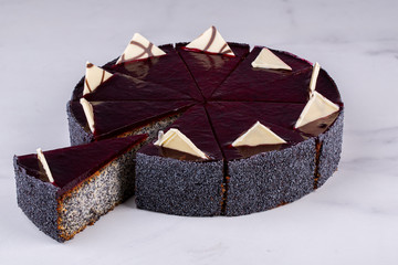 Cakes, capcakes, cakes with different fillings, different shapes and colors, large and small, with nuts and berries