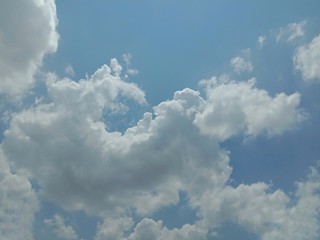 Blue sky and clouds backgrounds and textures closeup for wallpaper interior design. Very beautifully.