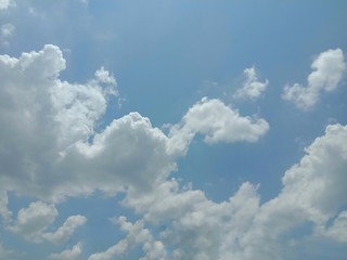 Blue sky and clouds backgrounds and textures closeup for wallpaper interior design. Very beautifully.
