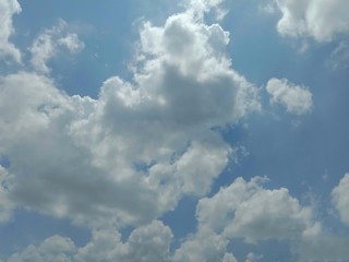 Blue sky and clouds backgrounds and textures closeup for wallpaper interior design. Very beautifully.