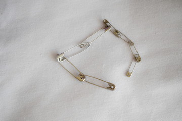 Fototapeta premium A set of sewing pins. 