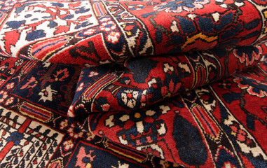 Old and modern Persian Colourful Arabesque and handmade carpet, rug gelim, patchwork, and Gabbeh...
