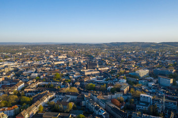 Aachen Germany during spring aerial photo
