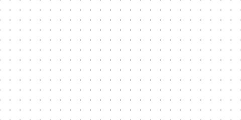 Horizontal seamless vector black dots on white background. Seamless dot grid technology background template.
