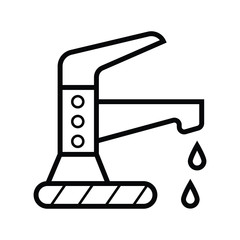 faucet tap vector icon tap water