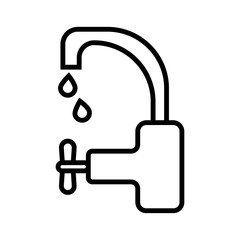 Water tap icon vector illustration