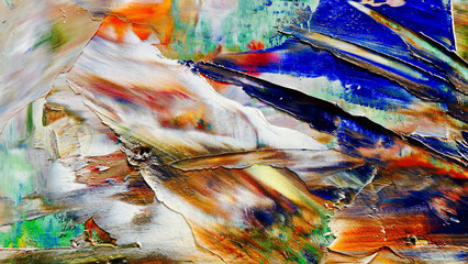 Colorful abstract background wallpaper. Modern motif visual art.  Mixtures of oil paint. Trendy hand painting canvas. Wall decor and Wall art prints Idea.  3D Texture.Colorful abstract 