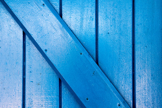 Full Frame Shot Of Blue Door