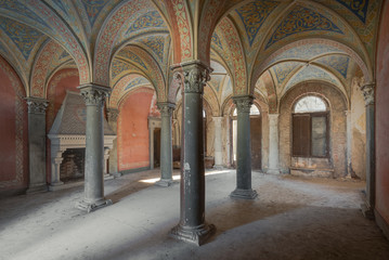 interior of a castle