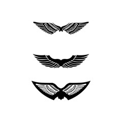 Falcon Wings Logo Template vector icon logo design app