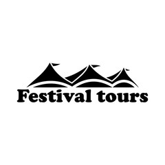 festival tour logo design vector
