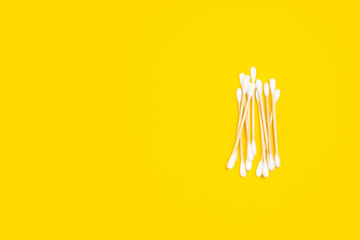 Ear sticks. Eco-friendly life - organic made recycle things replace polymers, plastics analogues. Home style, natural products for recycling and not harmful to the environment and health.