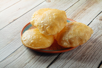 South Indian traditional food Poori or Puri