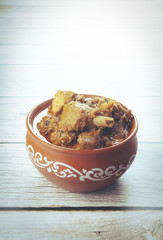 South Indian traditional country chicken curry