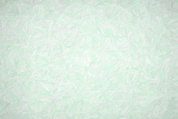 Abstract illustration of mint cream Impressionist Impasto background, digitally generated.