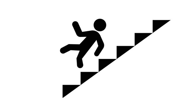 injuring people falling down the stairs and over the edge