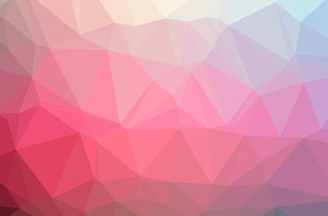 Illustration of abstract Red horizontal low poly background. Beautiful polygon design pattern.