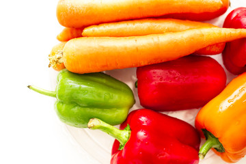 red and yellow paprika
