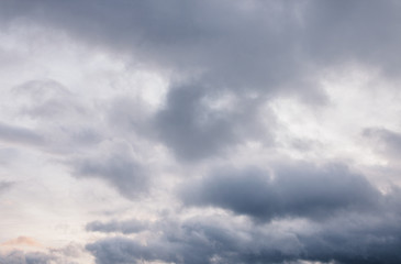 sunset in thunderclouds