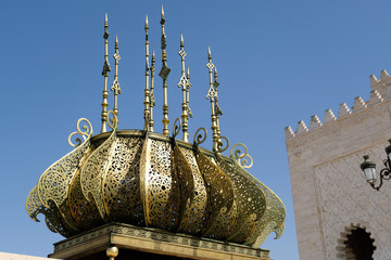 Mohamed V Mausoleum in Rabat, Morocco