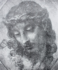 Head of Christ by Sodoma in the vintage book Leonardo da Vinci by A.L. Volynskiy, St. Petersburg,...