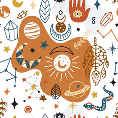 Fototapeta premium Magical seamless pattern