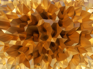 Abstract polygonal surface 3d illustration