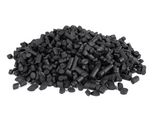 Black rubber granules