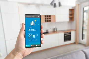 Smart home system on phone app