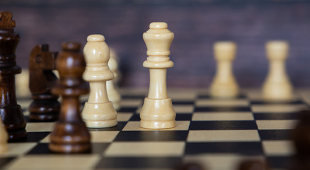 
chess on a dark background