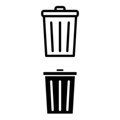vector icon trash can. garbage illustration sign collection. waste logo.