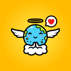 Earth angel vector design